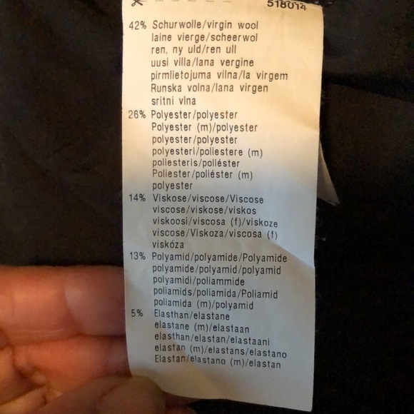 Basler Buffalo Plaid Blazer Black Gray Checked Size 12 - Picture 6 of 7